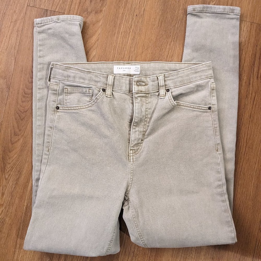 Beige Topshop Jeans Size 32